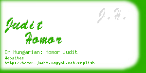 judit homor business card